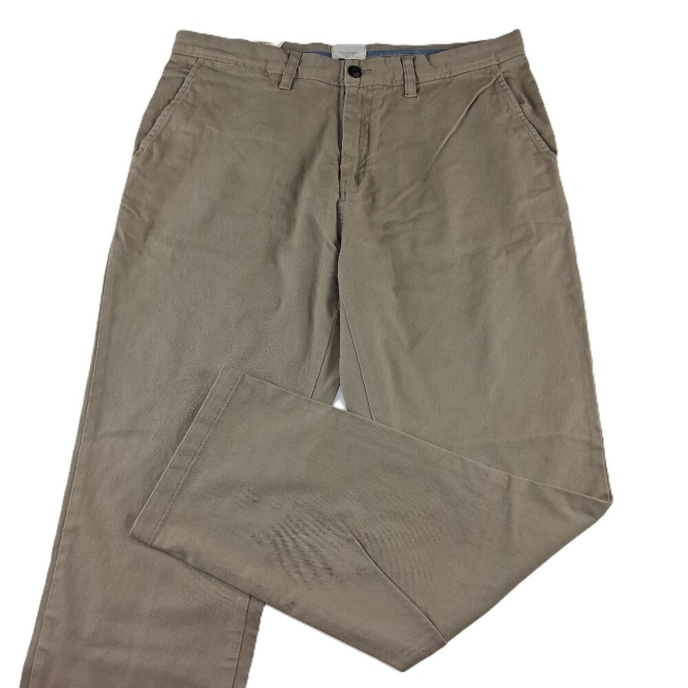 Civil Society Nielsen Straight Leg Perfect Chino Pant Men's Size 34 X 30 Khaki